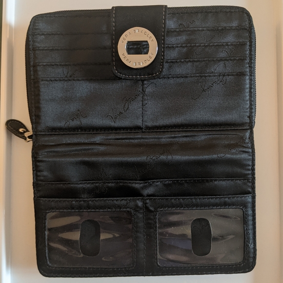 Vera Bradley Black Quilted Wallet - Picture 6 of 8